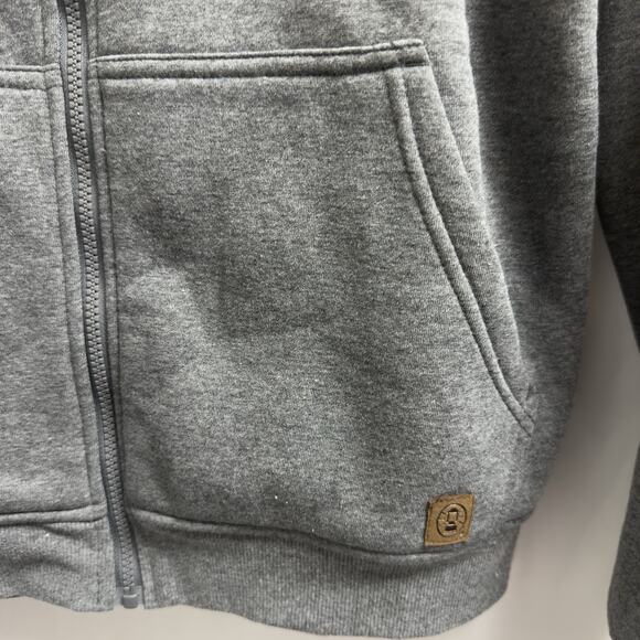 Coleman Men's Fleece Lined Full Zip Hoodie Shale Grey Heather Size Small - Picture 5 of 11